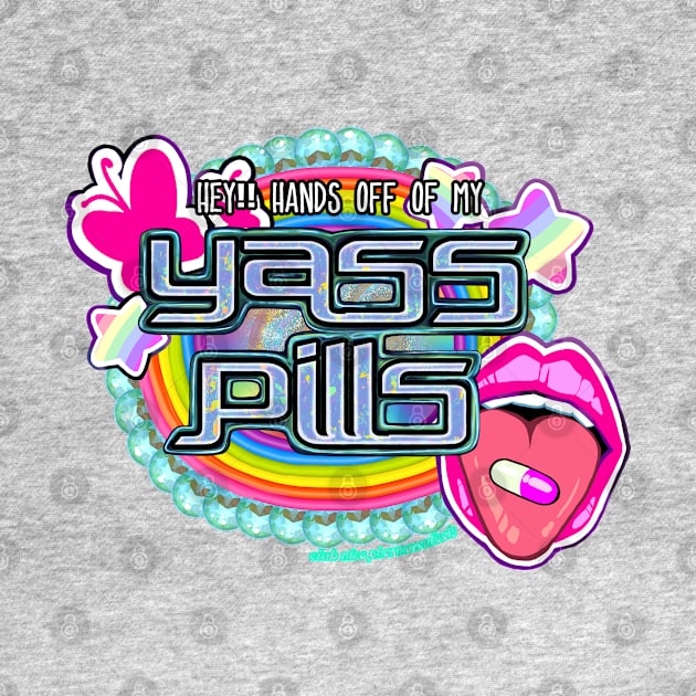 Yass Pills Y2K Style Logo by Club Nico